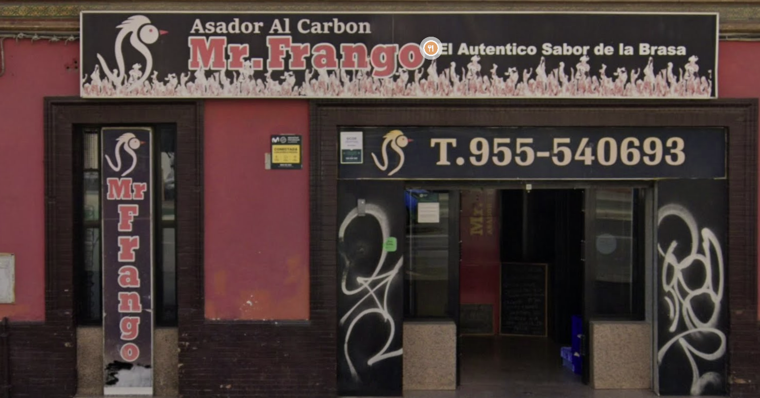 Fachada Asador Mr Frango Carretera de Carmona 54 Sevilla