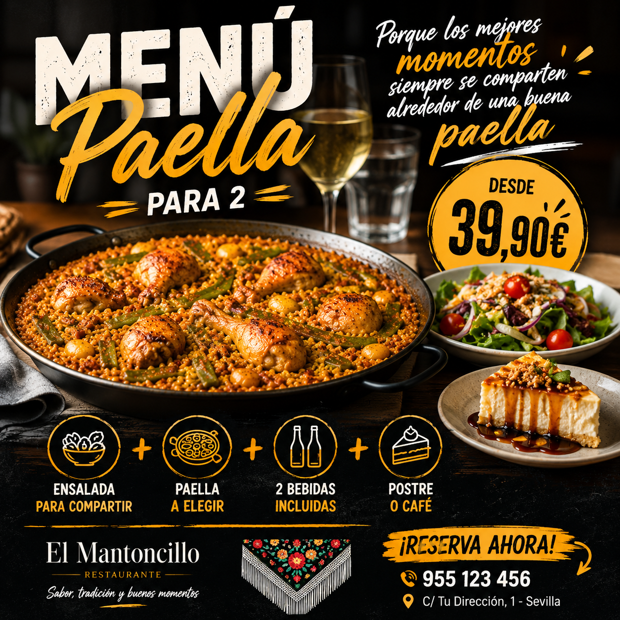 Promoción Paella el mantoncillo